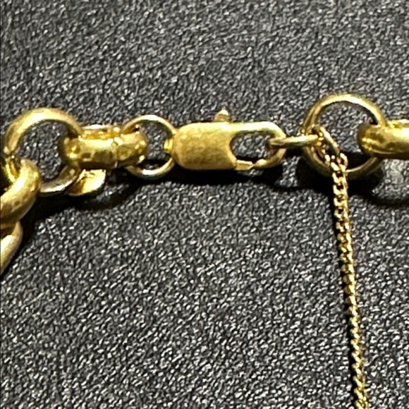 Madewell Paper Clip Gold-Tone Chunky Chain Necklace - Picture 7 of 12